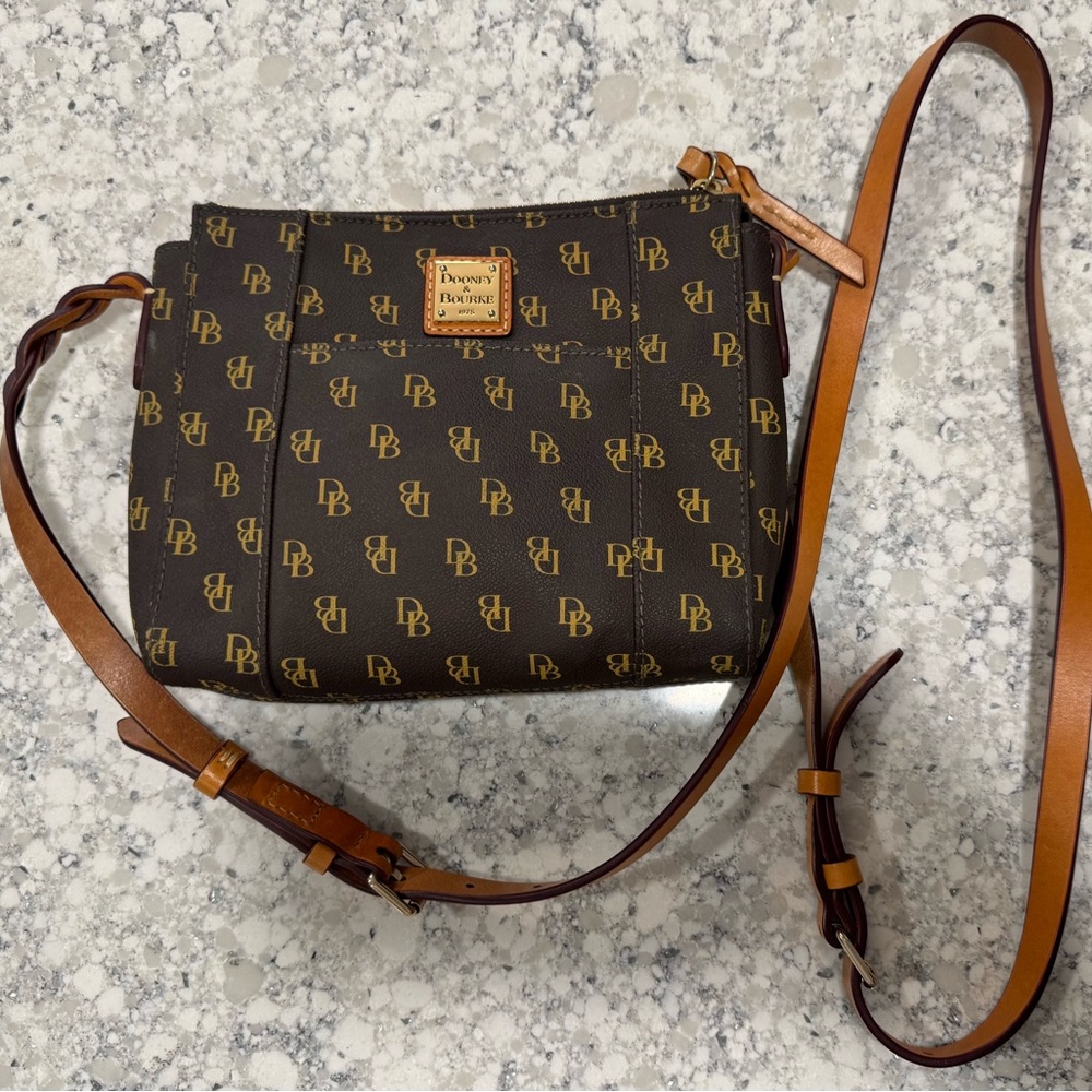 Dooney & Bourke Monogram Brown Crossbody